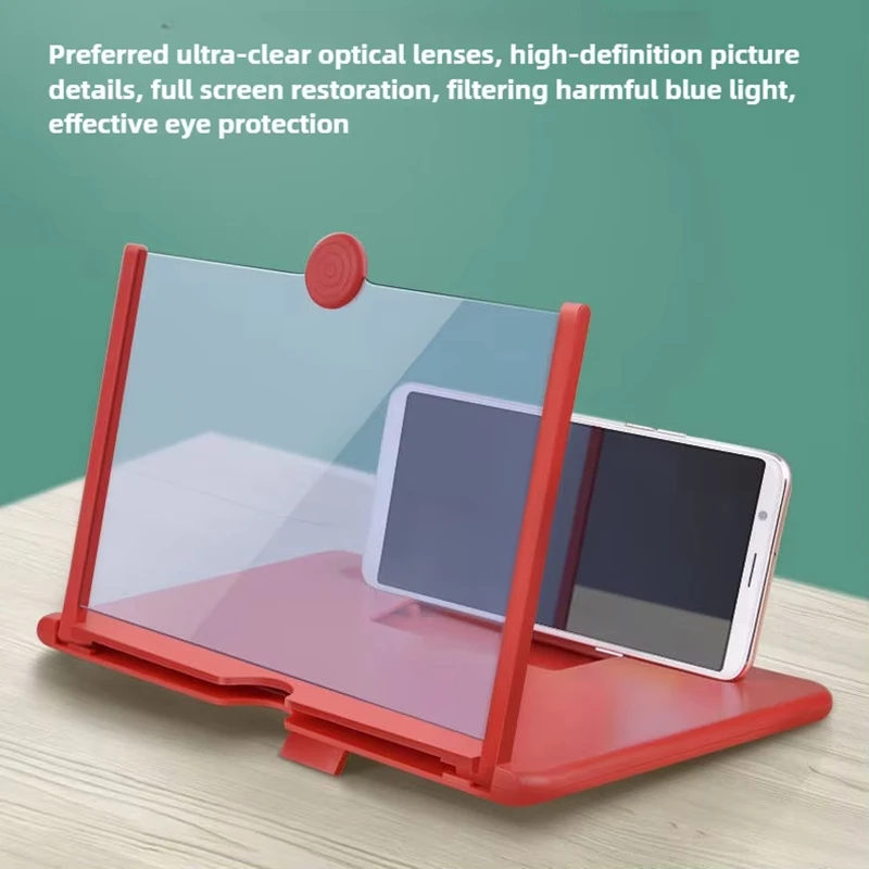 12"Mobile Phone Magnifier for Easy TV Viewing Orientation for Landscapes Use Eye Protection Full-Screen Mobile Phone Magnificate