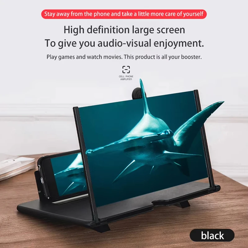12/10 Inch Mobile Phone Amplifier HD Screen Magnifying Glass Anti Blue Light And Eye Protection Multi Functional Amplifier Stand 12/10 Inch Mobile Phone Amplifier HD Screen Magnifying Glass Anti Blue Light And Eye Protection Multi Functional Amplifier Stand
