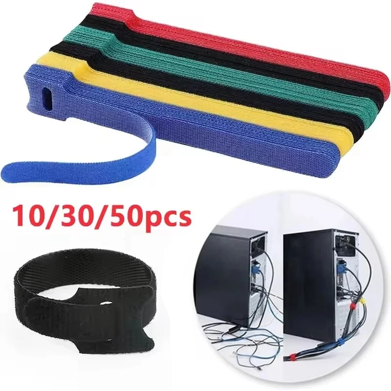 10/30/50pcs Multi-Purpose Cable Organizer Winder Ties Wire Management Holder Reusable Ties Protector Nylon Strap Mouse Earphones 10/30/50pcs Multi-Purpose Cable Organizer Winder Ties Wire Management Holder Reusable Ties Protector Nylon Strap Mouse Earphones