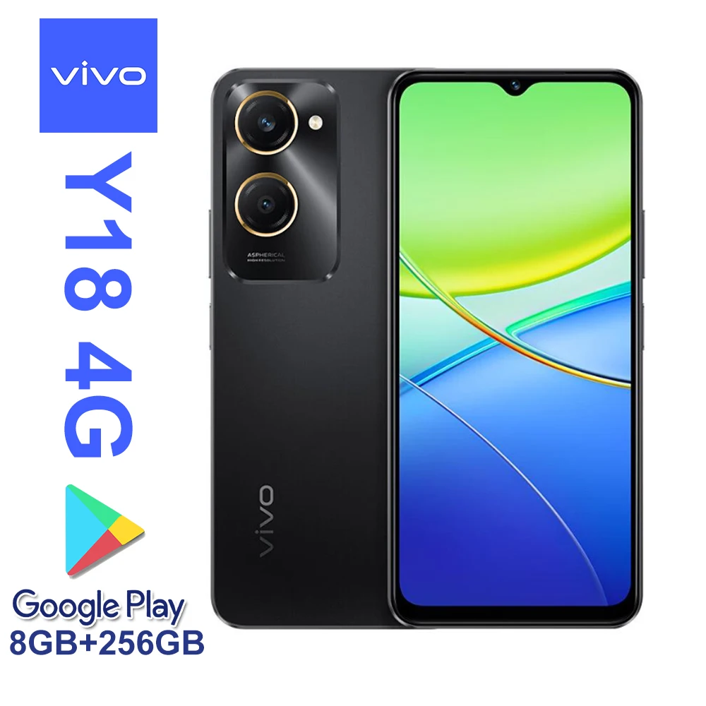 VIVO Y18 original smart phone 6.56'LCD water drop screen 5000mAh long battery life Type-C/8+256GB memory [EU/US/UK specification VIVO Y18 original smart phone 6.56'LCD water drop screen 5000mAh long battery life Type-C/8+256GB memory [EU/US/UK specification