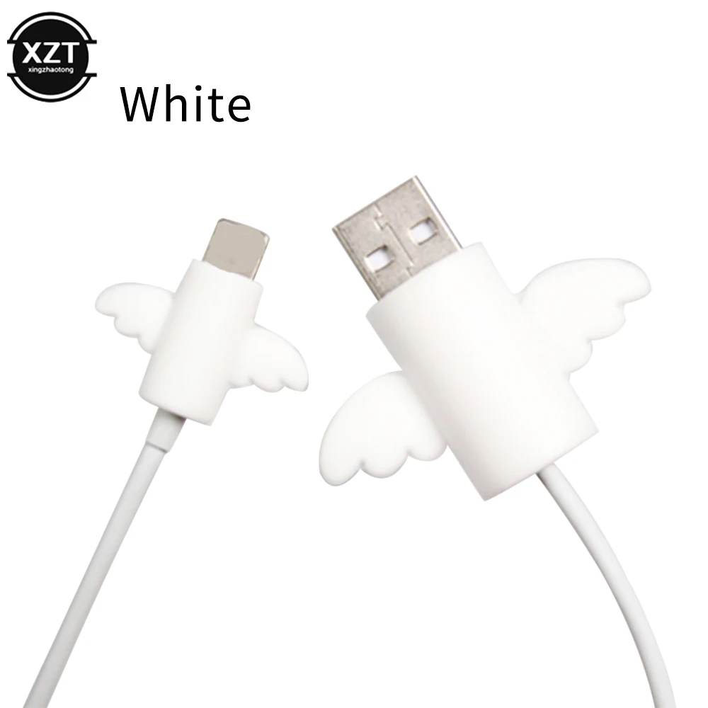 Cute Angel Wings Cool Bat Cable Protector Sleeve Anti-Breaking Charging Data Line Protector for iPhone Original Cable Winder Cute Angel Wings Cool Bat Cable Protector Sleeve Anti-Breaking Charging Data Line Protector for iPhone Original Cable Winder