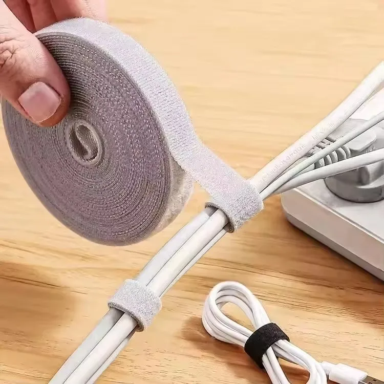 5M Hook and Loop Fastener Cable Organizer Cable Ties Wire Winder Keeper USB Cables Management Protector Earphone Mouse Cord Ties 5M Hook and Loop Fastener Cable Organizer Cable Ties Wire Winder Keeper USB Cables Management Protector Earphone Mouse Cord Ties