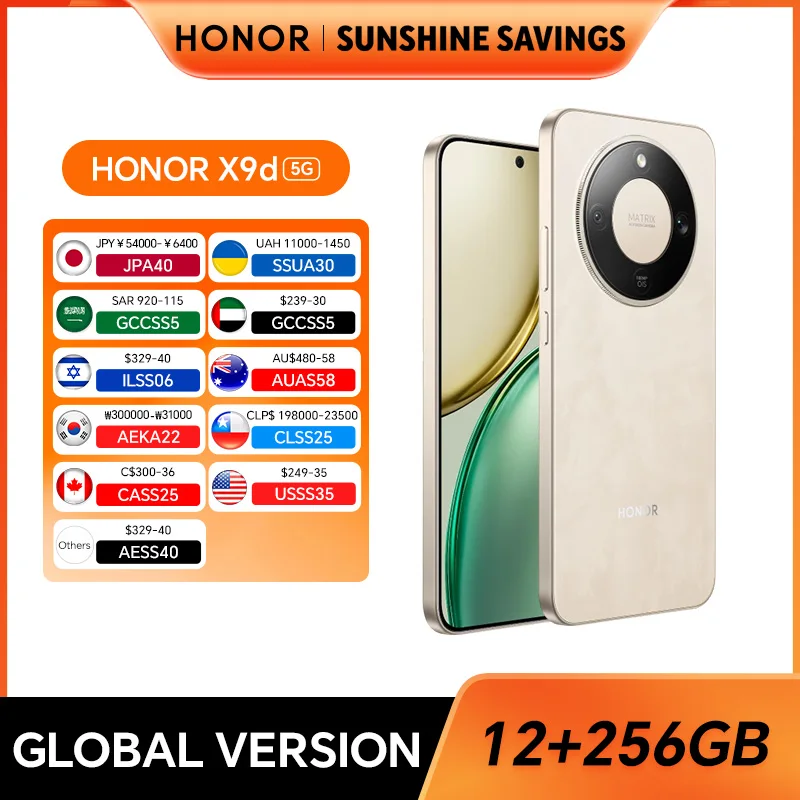 Global Version HONOR X9d 5G 12GB+256GB 6.79'' AMOLED Screen 108MP AI Camera 8300mAh Battery 66W SuperCharging Dual SIM Global Version HONOR X9d 5G 12GB+256GB 6.79'' AMOLED Screen 108MP AI Camera 8300mAh Battery 66W SuperCharging Dual SIM
