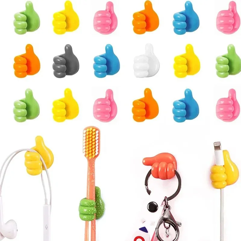 1-10PCS Thumb Up Cable Winder Hook USB Cable Power Cord Self Adhesive Mini Hook Home&Office Data Cable Clip Wire Desk Organizer 1-10PCS Thumb Up Cable Winder Hook USB Cable Power Cord Self Adhesive Mini Hook Home&Office Data Cable Clip Wire Desk Organizer