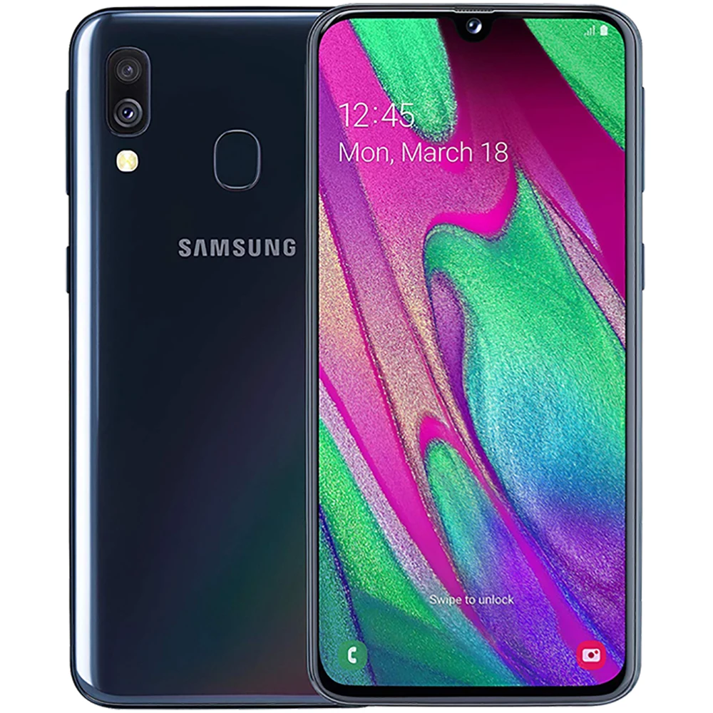 Refurbished Samsung Galaxy A40 Android Smartphone Global Edition 2SIM 5.9-inch AMOLED 3100mAh 25MP 1080 * 2340 Samsung Phone Refurbished Samsung Galaxy A40 Android Smartphone Global Edition 2SIM 5.9-inch AMOLED 3100mAh 25MP 1080 * 2340 Samsung Phone