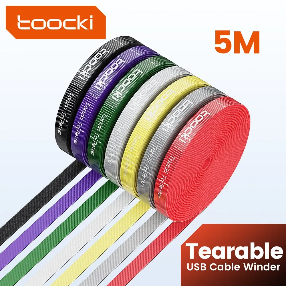 Toocki 5m Organizer Cable Management Tearable Organizador Cables 10mm Width Winder Ties Phone Accessories Wire Cord Organizer Toocki 5m Organizer Cable Management Tearable Organizador Cables 10mm Width Winder Ties Phone Accessories Wire Cord Organizer
