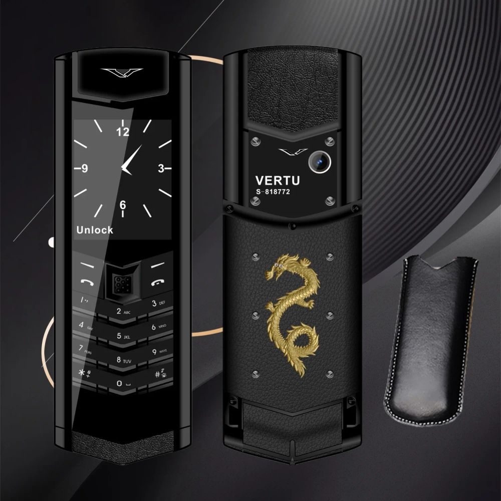 Luxury High Classic Senior Bussiness Phone Elegant Metal Signature Handmade Cellphone Dual SIM Bluetooth Dialer Mobile Phone 2G