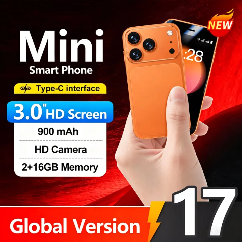 ONEMYTH A17 Mini 3G Mini Smartphone Android System Google Store Face Recognition 3.0 Inch Screen Small Phone ONEMYTH A17 Mini 3G Mini Smartphone Android System Google Store Face Recognition 3.0 Inch Screen Small Phone