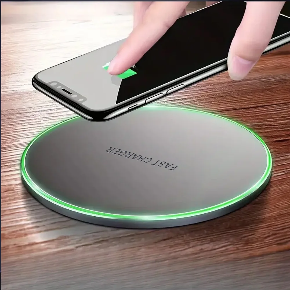 15W Fast Wireless Charger Pad for iPhone17-13Pro/XS Max/Mini/X/XR & Samsung/Xiaomi/Huawei -USB-Powered Induction Charging 15W Fast Wireless Charger Pad for iPhone17-13Pro/XS Max/Mini/X/XR & Samsung/Xiaomi/Huawei -USB-Powered Induction Charging