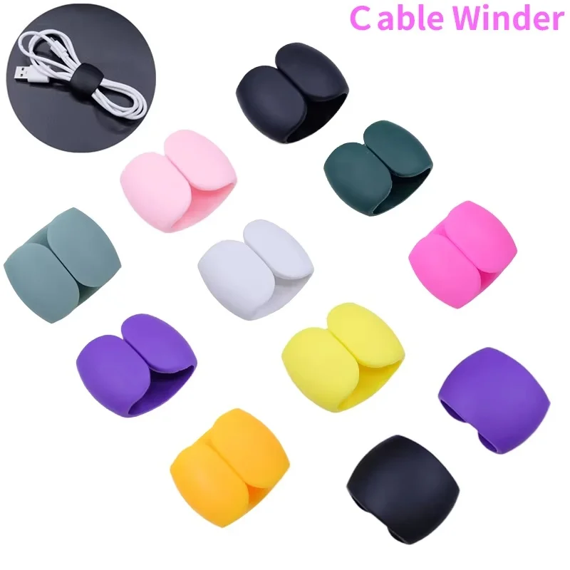 5-20PCS Cable Management Clips Charging Wire Holders Anti-Tangle Design USB Data Line Winder For Desk/Car/Travel Cable Organizer 5-20PCS Cable Management Clips Charging Wire Holders Anti-Tangle Design USB Data Line Winder For Desk/Car/Travel Cable Organizer