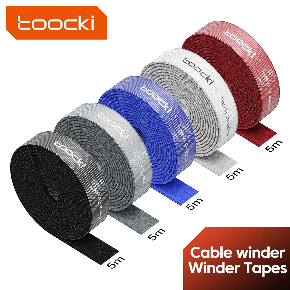 Toocki 3m 5m Cable Organizer Winder Management Under Dest Free Cut Wire Cord Management Organizers for iPhone Xiaomi Poco Cables Toocki 3m 5m Cable Organizer Winder Management Under Dest Free Cut Wire Cord Management Organizers for iPhone Xiaomi Poco Cables