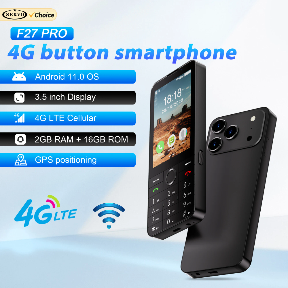 SERVO F27 PRO 4G Smartphone Android 11.0 OS 2GB+16GB WhatsApp Play Store Speed Dial 3.5" Touch Display Smart Phone 2 SIM Standby