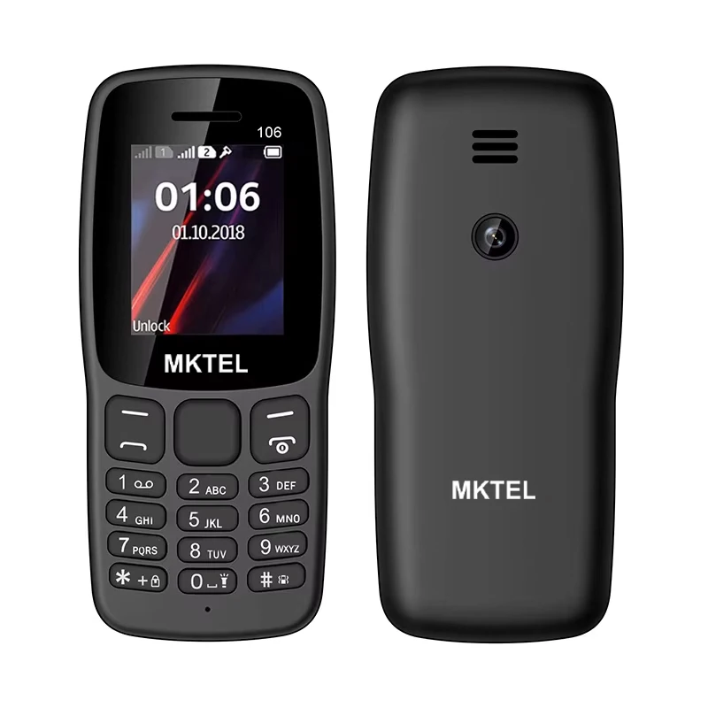 MKTEL Feature Phone 1.77" Display 800mAh Battery Dual SIM Dual Standby Strong Torch MP3 MP4 FM Radio Bluetooth GPRS