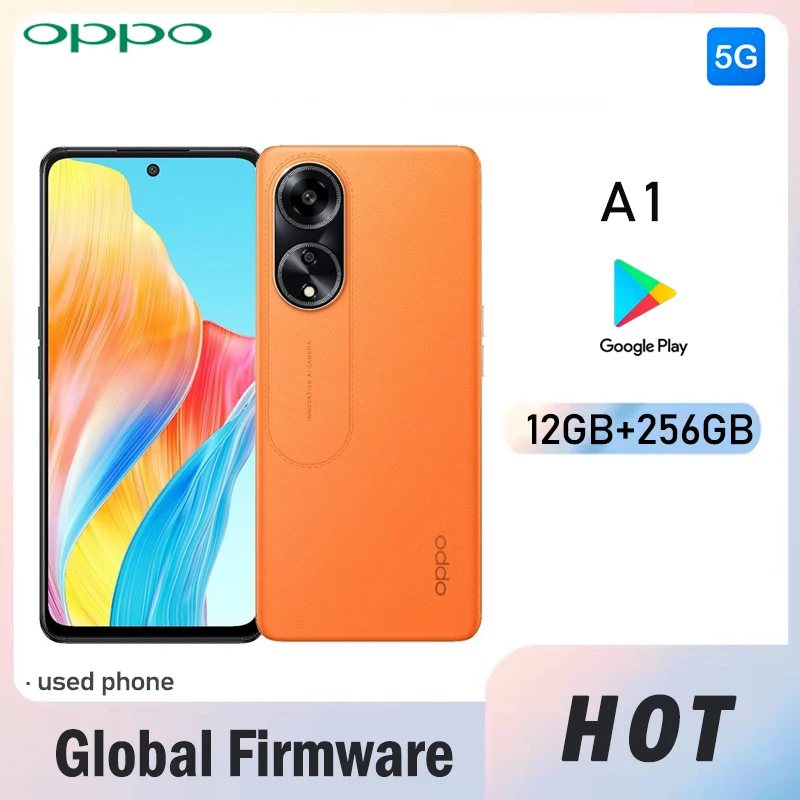 Global Firmware OPPO A1 5G Smartphone CPU Snapdragon® 695 5G ColorOS 13.1 6.72-inch rear camera 50MP 5000 mAh 120Hz used phone Global Firmware OPPO A1 5G Smartphone CPU Snapdragon® 695 5G ColorOS 13.1 6.72-inch rear camera 50MP 5000 mAh 120Hz used phone