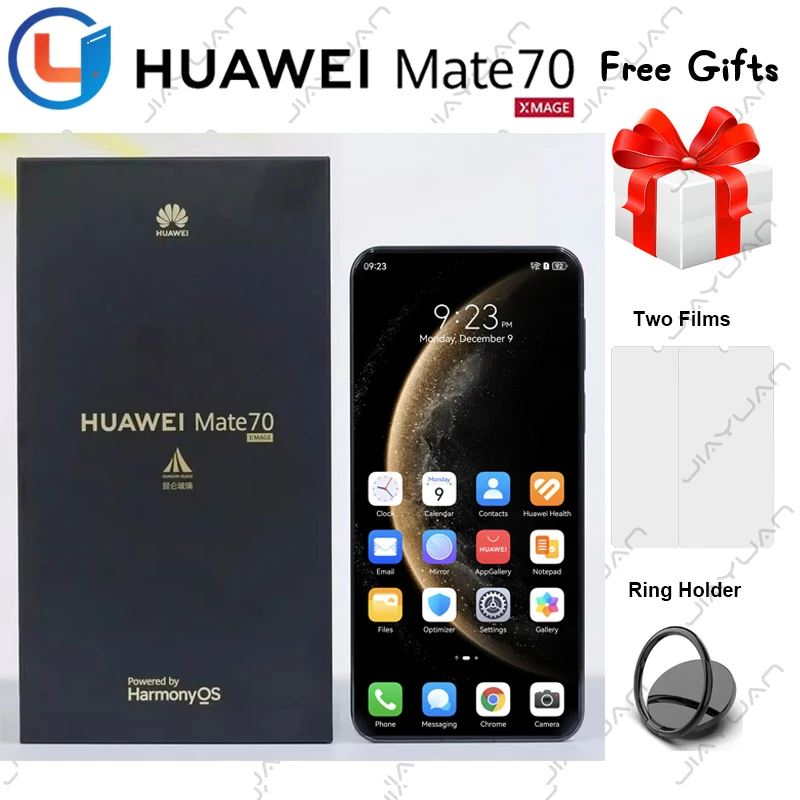Original Huawei Mate 70 5G Smartphone 6.7" 120Hz OLED Kunlun Glass 2 50MP Camera 5300mAh 66W HarmonyOS 4.3 Dual SIM Mobile Phone