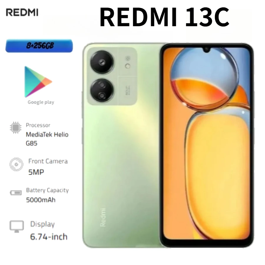 Redmi 13C 2026 Global Edition: 5,000mAh battery, 6.74-inch display, 50-megapixel camera, 8+256GB storage
