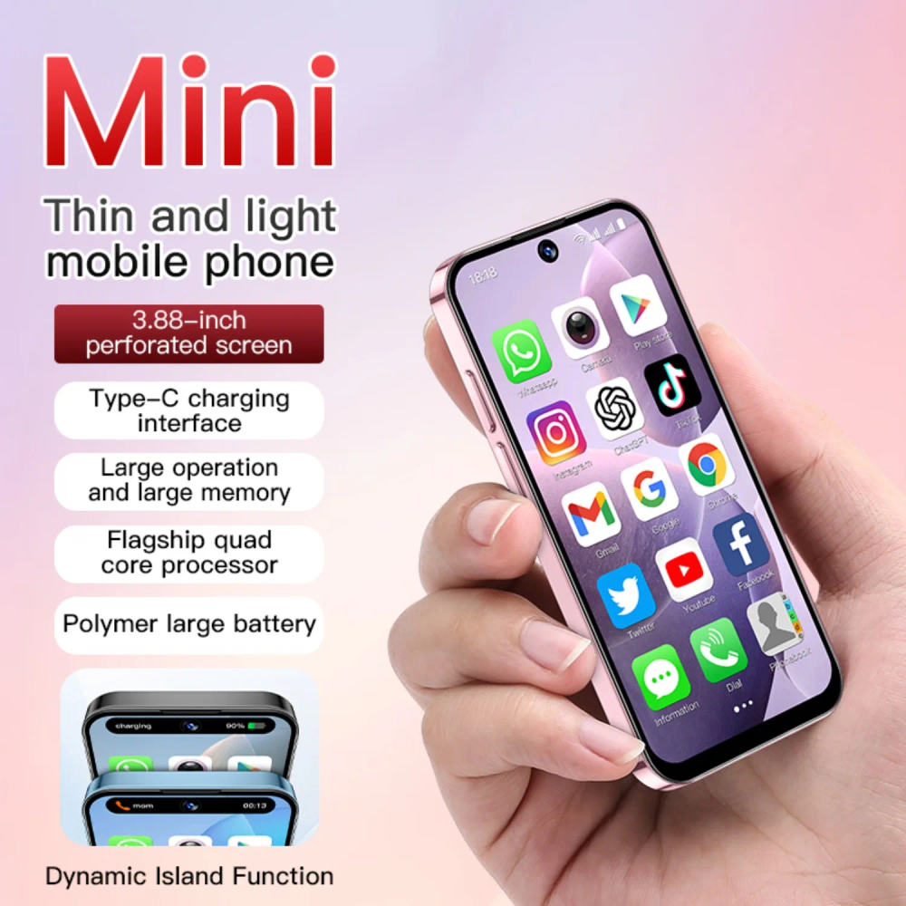 NEW SOYES XS19 3G Mini Smartphone Android 10.0 Dual SIM Standby 3.88Inch HD 2GB+16GB 2000mAh Nami Meatal Glass Bluetooth Face ID NEW SOYES XS19 3G Mini Smartphone Android 10.0 Dual SIM Standby 3.88Inch HD 2GB+16GB 2000mAh Nami Meatal Glass Bluetooth Face ID