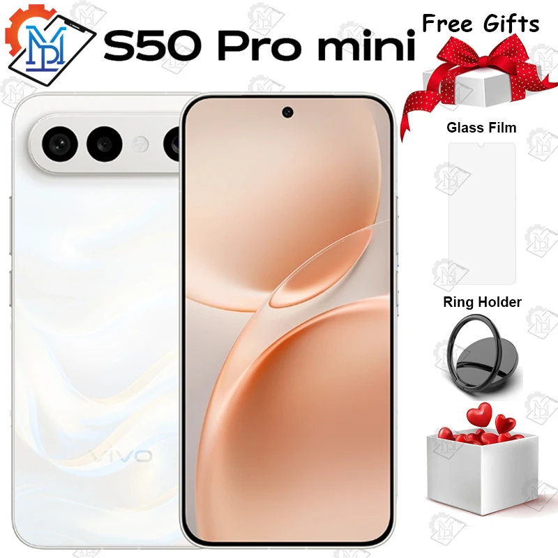 Original VIVO S50 Pro Mini 5G Mobile Phone 6.31inches 120Hz Display Snapdragon 8 Gen 5 Camera 50MP Battery 6500mAh Smartphone Original VIVO S50 Pro Mini 5G Mobile Phone 6.31inches 120Hz Display Snapdragon 8 Gen 5 Camera 50MP Battery 6500mAh Smartphone