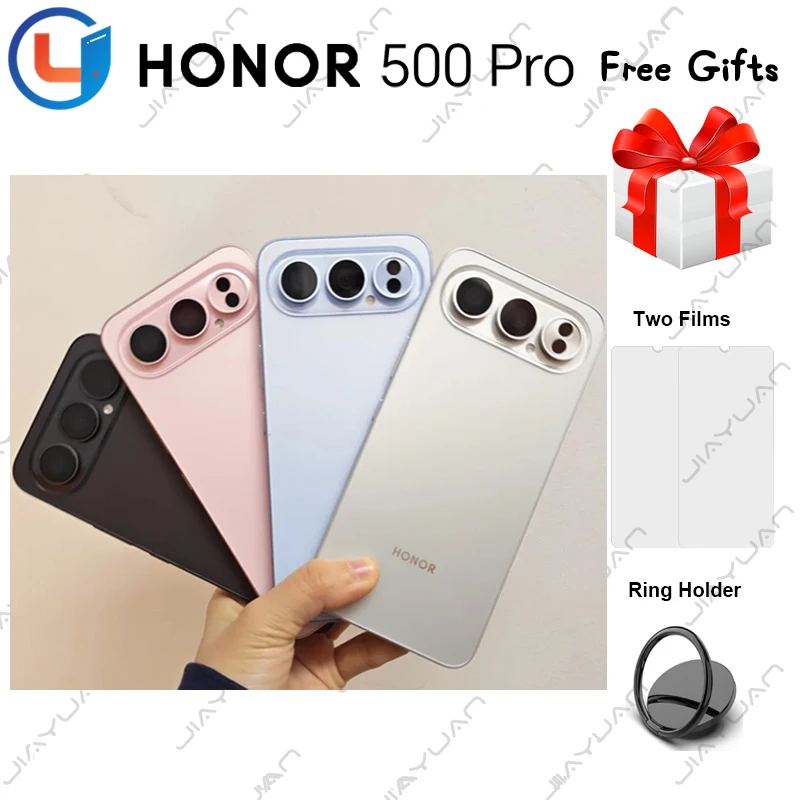 Original HONOR 500 Pro 5G Cell Phone 6.55" AMOLED Display Snapdragon 8 Elite Camera 200MP Battery 8000mAh Google Play Smartphone