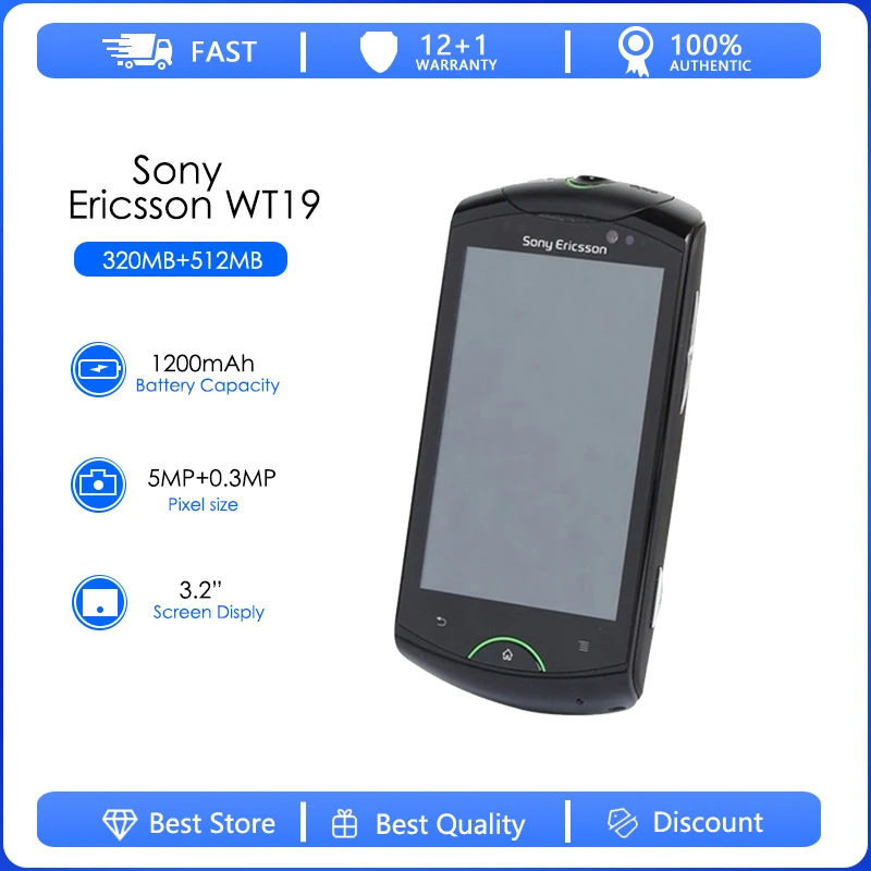 Sony Ericsson Live with Walkman WT19 Refurbished-Original WT19i Mobile Phone Unlocked Android GPS Wi-Fi 3.0inch Touchscreen Sony Ericsson Live with Walkman WT19 Refurbished-Original WT19i Mobile Phone Unlocked Android GPS Wi-Fi 3.0inch Touchscreen