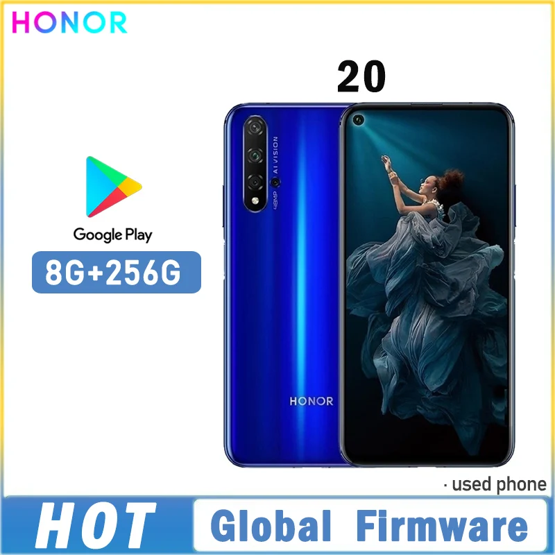 Global Firmware HONOR 20 Smartphone Haisi Qilin 980 6.26-inch Magic UI 2.1.0 3750 mAh Android 9.0 rear camera 48MP used phone Global Firmware HONOR 20 Smartphone Haisi Qilin 980 6.26-inch Magic UI 2.1.0 3750 mAh Android 9.0 rear camera 48MP used phone