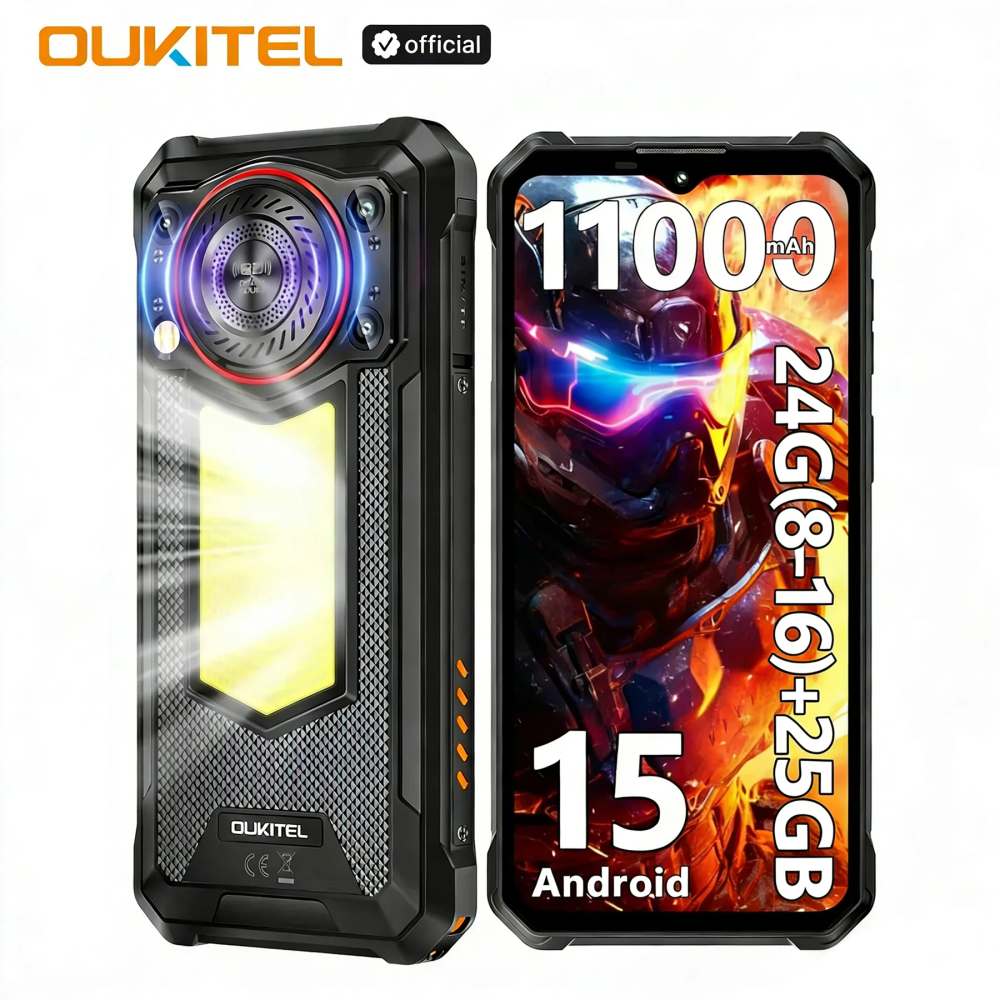 OUKITEL WP53 PRO 11000mAh Battery Rugged Smartphone, 24GB+256GB Cell Phone, Android 15 NFC 50MP Main Camera Mobile Phone OUKITEL WP53 PRO 11000mAh Battery Rugged Smartphone, 24GB+256GB Cell Phone, Android 15 NFC 50MP Main Camera Mobile Phone