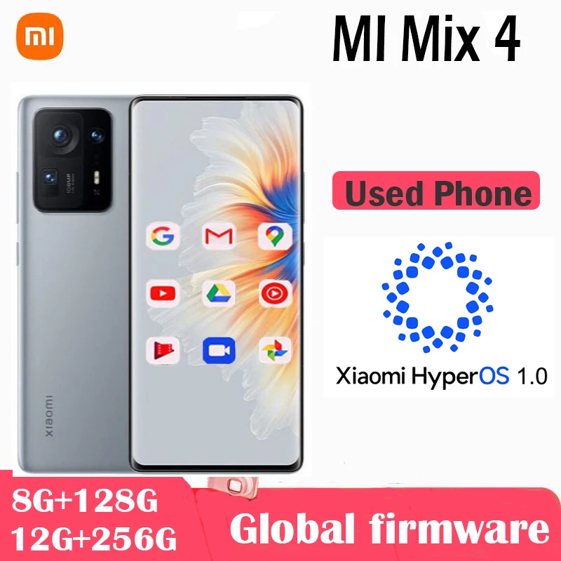 Global Firmware Xiaomi Mix 4 5G Smartphone Qualcomm Plus 108MP 120W 4500mAh 6.67 " Wireless Charging Used Phone Global Firmware Xiaomi Mix 4 5G Smartphone Qualcomm Plus 108MP 120W 4500mAh 6.67 " Wireless Charging Used Phone