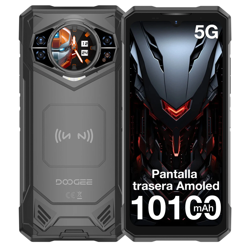 DOOGEE S200X Rugged Phone Rear Display 6.72" 120Hz Screen 12GB 512GB 10100mAh Battery AI Triple Camera Dimensity 7050 Android 14