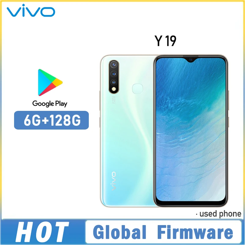 Global firmware VIVO Y19 Smartphone 4G LTE 6GB 128GB MTK6765 Octa Core 13.0MP Fingerprint 5000mAh 1y9 Used Phone Global firmware VIVO Y19 Smartphone 4G LTE 6GB 128GB MTK6765 Octa Core 13.0MP Fingerprint 5000mAh 1y9 Used Phone