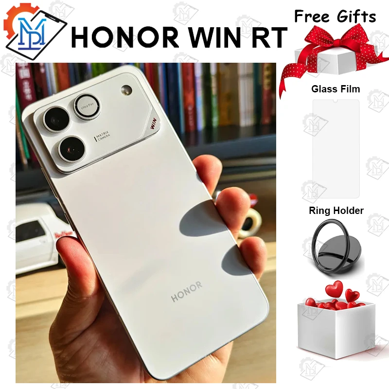 New Original HONOR WIN RT 5G Mobile Phone 6.83" AMOLED 185Hz Display Snapdragon 8 Elite Battery 10000mAh 100W Wired Smartphone