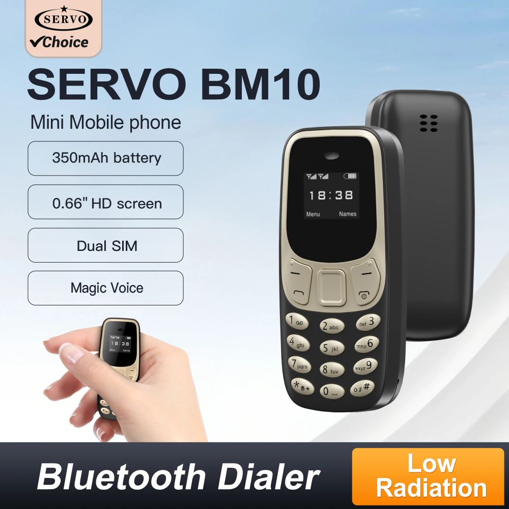 SERVO BM10 Mini Mobile Phone 2 SIM Standby Magic Voice Bluetooth Dialer Blacklist MP3 Player 2G GSM Super Small Button Cellphone SERVO BM10 Mini Mobile Phone 2 SIM Standby Magic Voice Bluetooth Dialer Blacklist MP3 Player 2G GSM Super Small Button Cellphone
