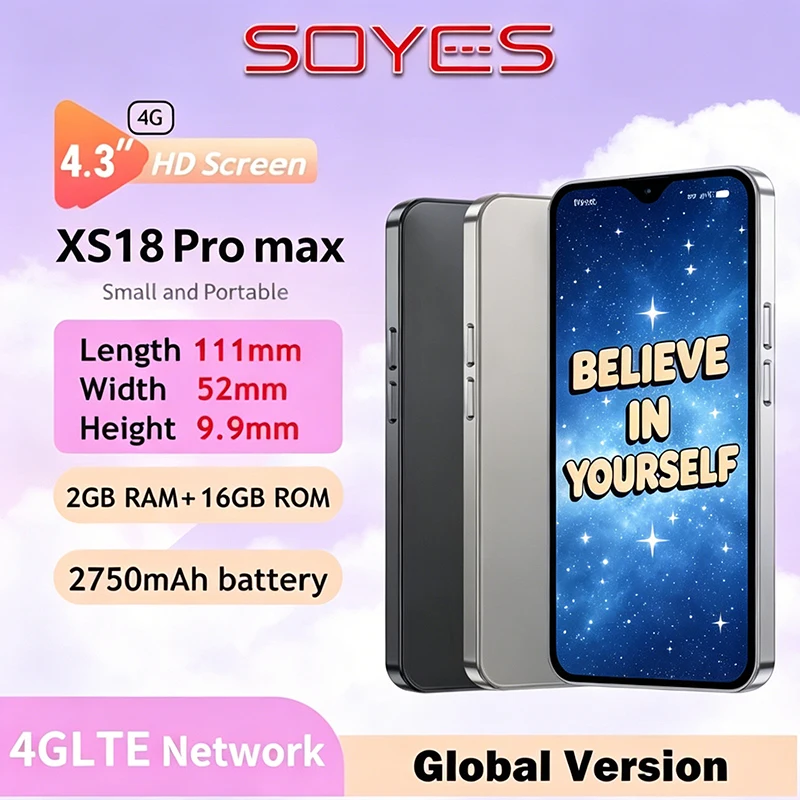 SOYES XS18 Pro Max Mini 4G Smartphone 4.3" HD Screen Android 8.1 Global Version 2750mAh GPS Small Phone SOYES XS18 Pro Max Mini 4G Smartphone 4.3" HD Screen Android 8.1 Global Version 2750mAh GPS Small Phone