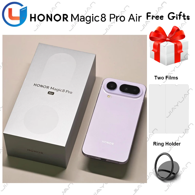 Original HONOR Magic 8 Pro Air Mobile Phone 6.31" OLED Display Dimensity 9500 Triple Camera Battery 5500mAh 80W Wired Smartphone