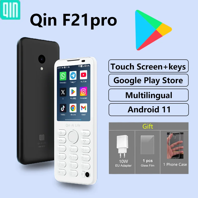 Qin F21 Pro Support Google RAM3GB/4GB Rom 32GB/64GB Touch Screen 2.8inch Android11 MTK6761