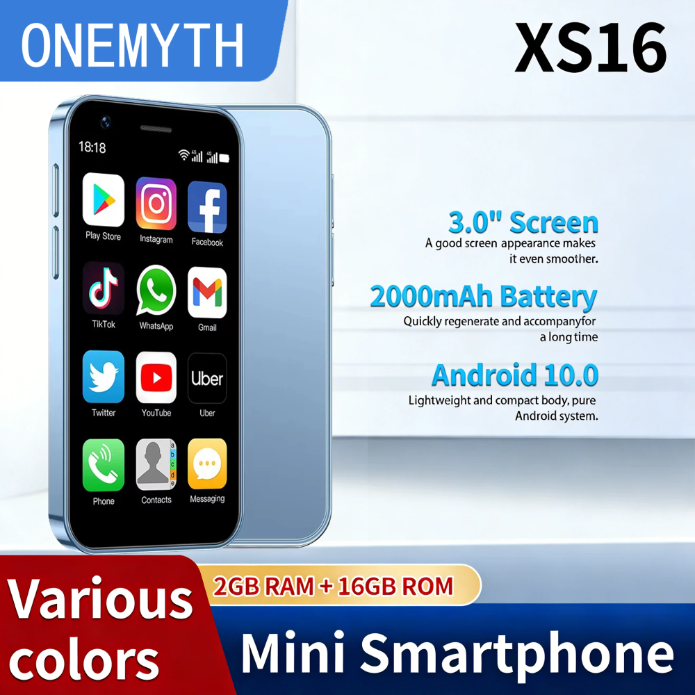 XS16 4G Unlocked Android Smartphone, 3.0" Display, 3GB RAM 64GB ROM, Dual SIM Dual Standby, Multicolor Mobile Phone XS16 4G Unlocked Android Smartphone, 3.0" Display, 3GB RAM 64GB ROM, Dual SIM Dual Standby, Multicolor Mobile Phone