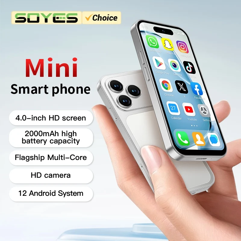 SOYES A18 Pro 4.0" Full Screen Mini Smartphone 4G LTE 2GB RAM 16GB ROM Android 12 Dual SIM Standby 2000mAh Backup Small Phone SOYES A18 Pro 4.0" Full Screen Mini Smartphone 4G LTE 2GB RAM 16GB ROM Android 12 Dual SIM Standby 2000mAh Backup Small Phone