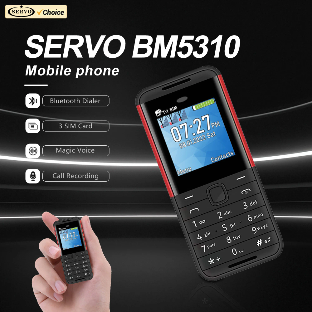 SERVO BM5310 Mini Mobile Phone 3 SIM Standby Magic Voice Bluetooth Dialer Blacklist FM Radio Camera Super Small Cellphone Backup SERVO BM5310 Mini Mobile Phone 3 SIM Standby Magic Voice Bluetooth Dialer Blacklist FM Radio Camera Super Small Cellphone Backup