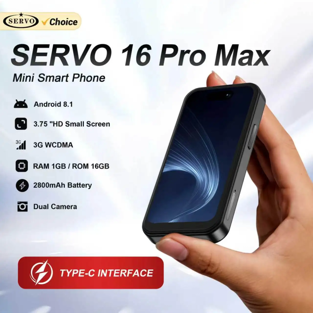 2026 SERVO Mini Android Smartphone 3G WCDMA 16GB ROM Play Store WiFi Hotspot Face ID 3.75"Small Smart Cellphone Dual SIM Standby 2026 SERVO Mini Android Smartphone 3G WCDMA 16GB ROM Play Store WiFi Hotspot Face ID 3.75"Small Smart Cellphone Dual SIM Standby