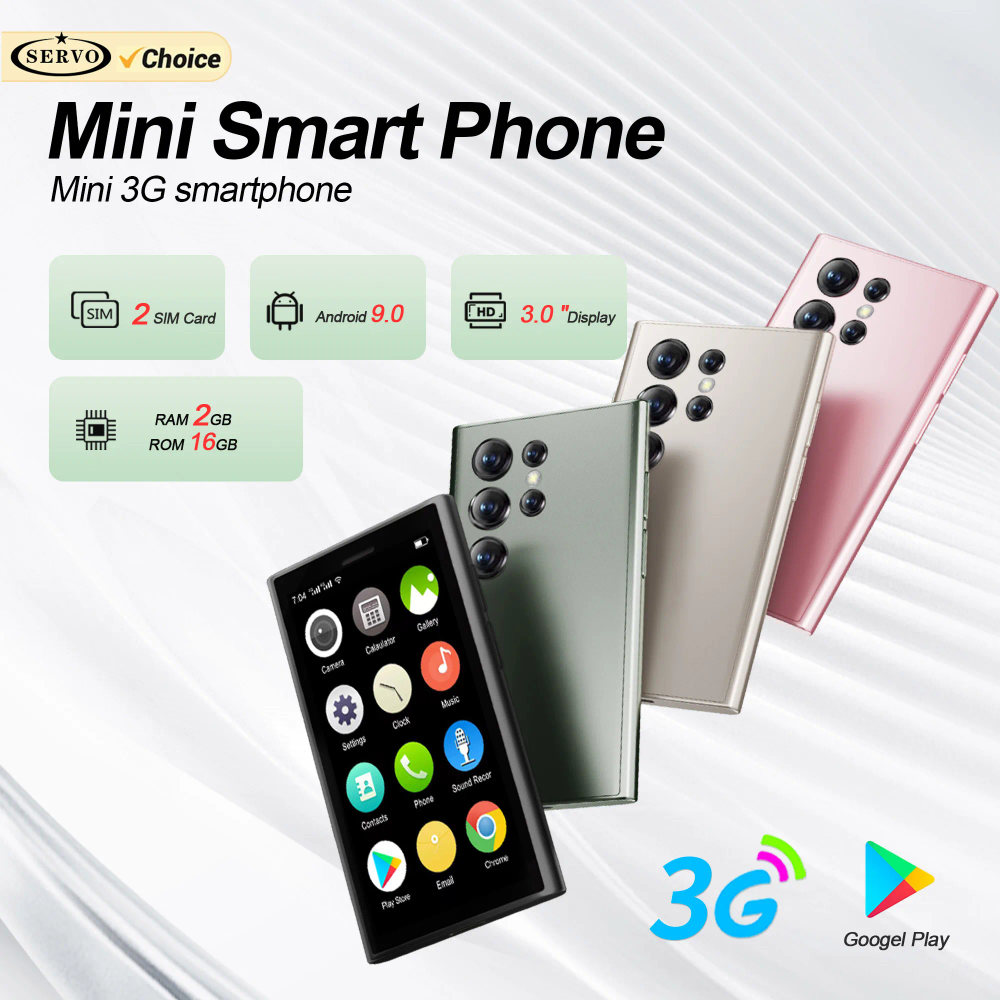 SERVO S26 Mini Android Smartphone 3G WCDMA Dual Camera 16GB ROM Play Store WhatsAPP WiFi Hotspot 2SIM Card Small Smart Cellphone SERVO S26 Mini Android Smartphone 3G WCDMA Dual Camera 16GB ROM Play Store WhatsAPP WiFi Hotspot 2SIM Card Small Smart Cellphone
