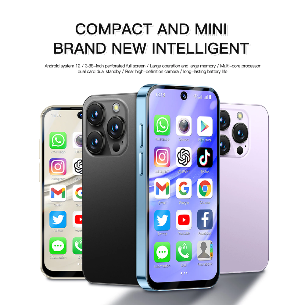 SERVO 19PRO 4G LTE Super Mini Smart Phone 2 SIM Standby 32GB ROM Android12 WiFi Hotspot 5MP Camera Little Cellular Phone Type-C SERVO 19PRO 4G LTE Super Mini Smart Phone 2 SIM Standby 32GB ROM Android12 WiFi Hotspot 5MP Camera Little Cellular Phone Type-C