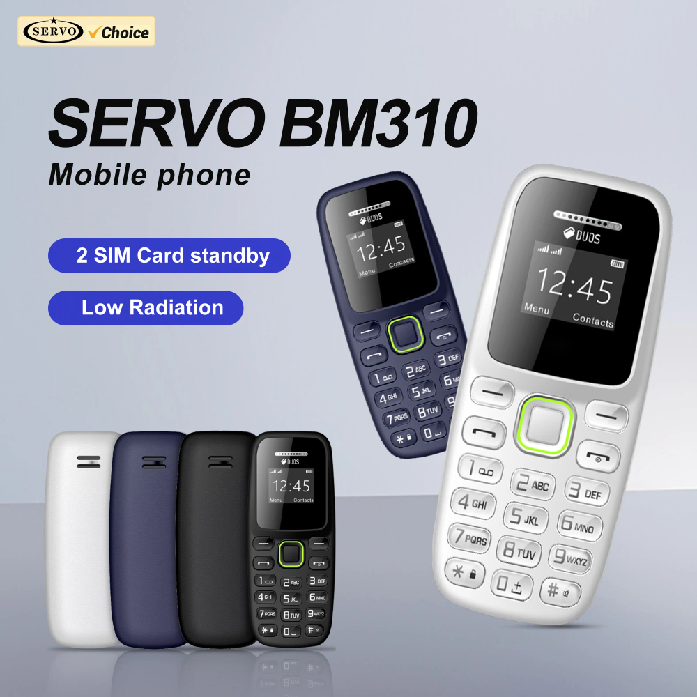 SERVO BM310 Mini Mobile Phone 2G GSM Call Recording Magic Voice Blacklist MP3 Player Bluetooth 2SIM Tiny Button Backup Cellphone