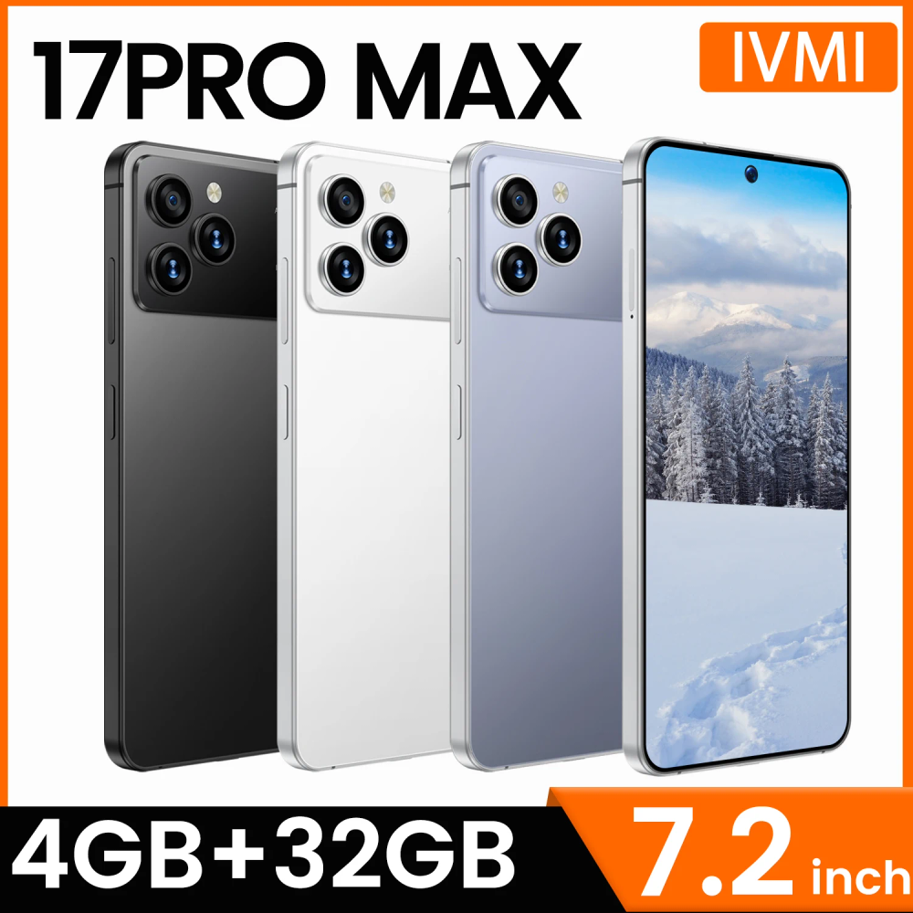 IVMI Global Vision 17Pro Max Smartphone 7.2Inch 4GB RAM 32GB ROM Android12 Dual SIM Face Unlock 4G Network 8+16MP Mobile Phones IVMI Global Vision 17Pro Max Smartphone 7.2Inch 4GB RAM 32GB ROM Android12 Dual SIM Face Unlock 4G Network 8+16MP Mobile Phones