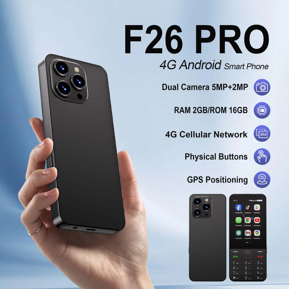 SERVO F26 PRO 4G LTE Touch Smartphone Android 11.0 OS 16GB ROM Google Play GPS Flashlight WiFi FM Radio Button Smart Cellphones