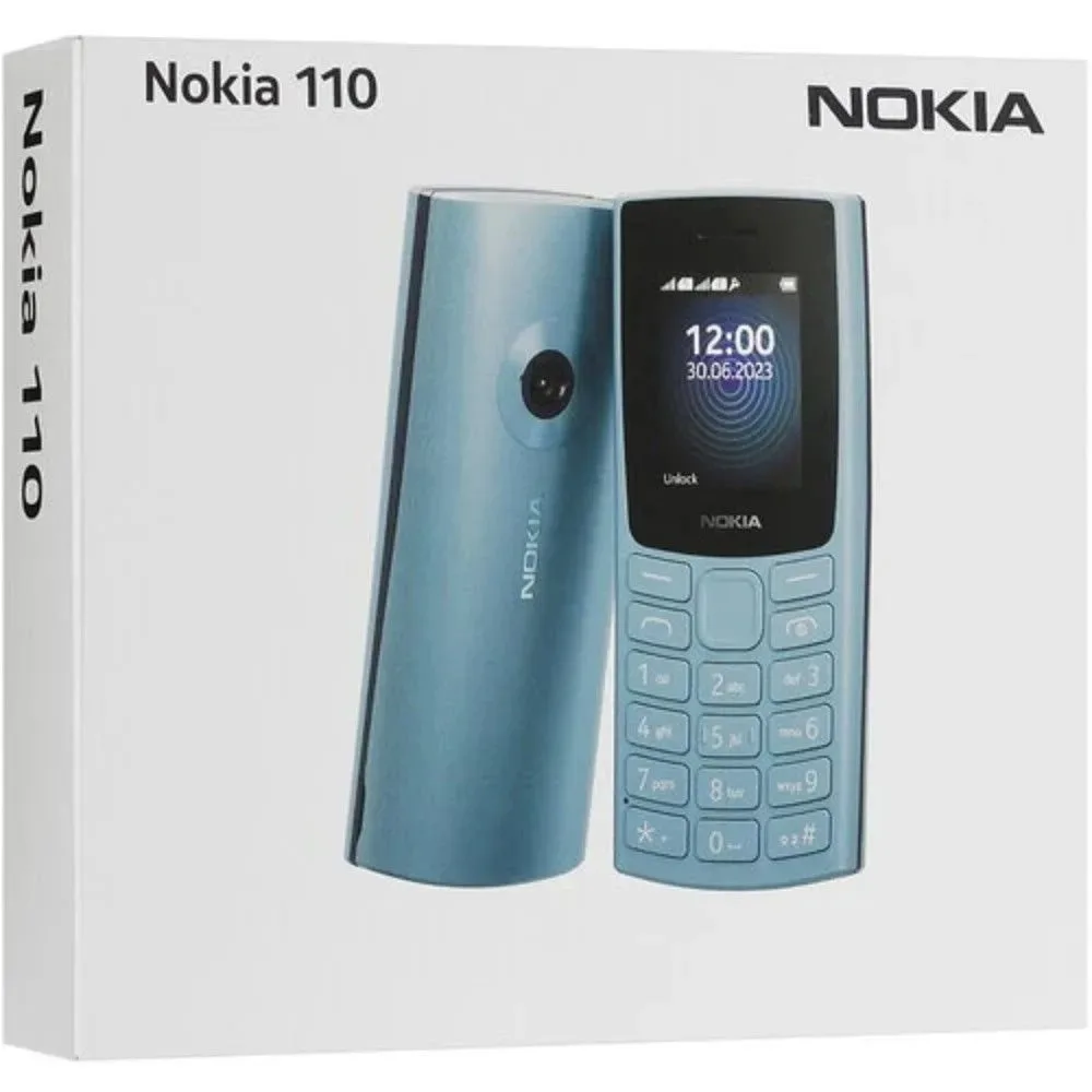 Nokia 110 2021 2G straight-bar button Dual SIM phone Blue Great Gift