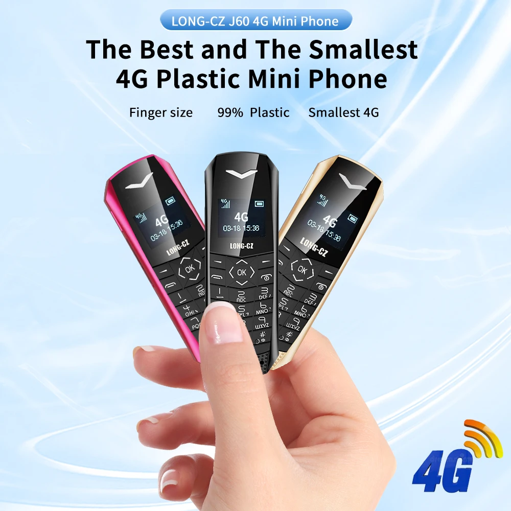 Super Mini Mobile Cute Style Single Sim SOS Call Voice Changer Pocket Size Finger Mobile Phone For Young Kids No Apps