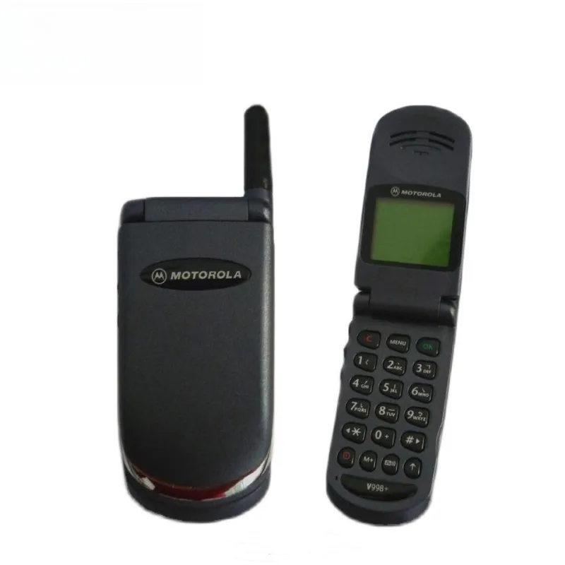 Motorola classic old V998 mobile phone folding clamshell design suitable for traditional phone backup button mobile phone