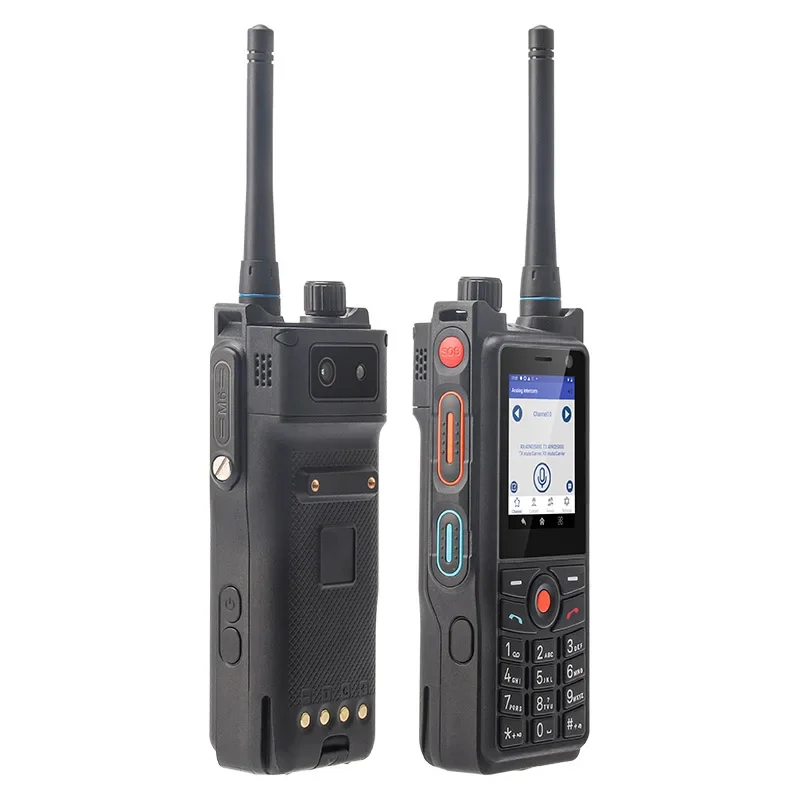 4W DMR/Analog Dual Mode Walkie Talkie 2.41" Touch Screen 3GB+32GB IP68 Rugged Smartphone UNIWA P6 Android 9 2500mAh PTT SOS NFC