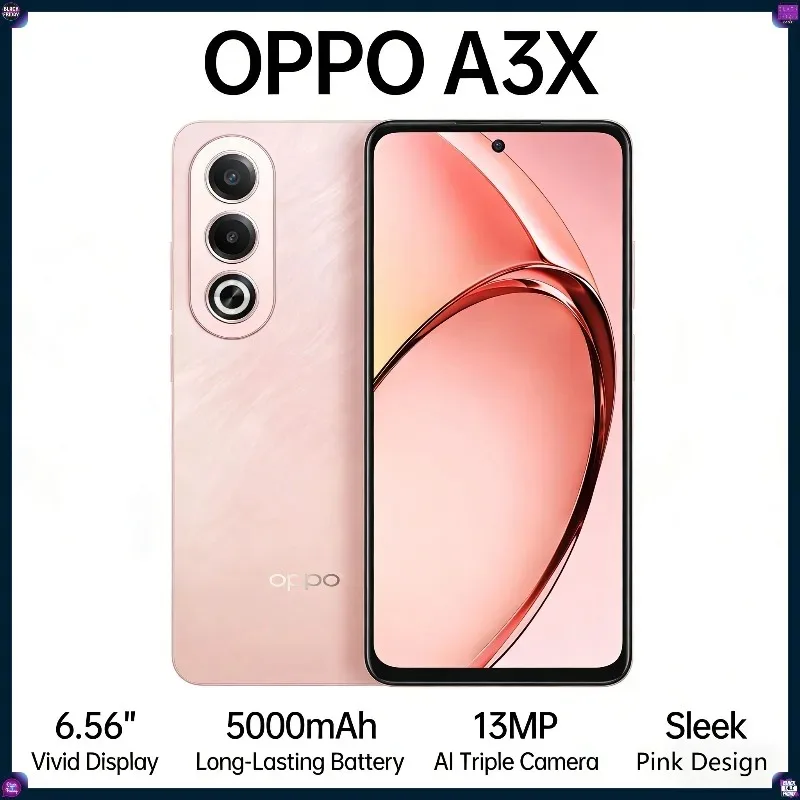 New OPPO A3x Global Version Unlocked Android Cell Phone Large Battery HD Camera Smartphone New OPPO A3x Global Version Unlocked Android Cell Phone Large Battery HD Camera Smartphone