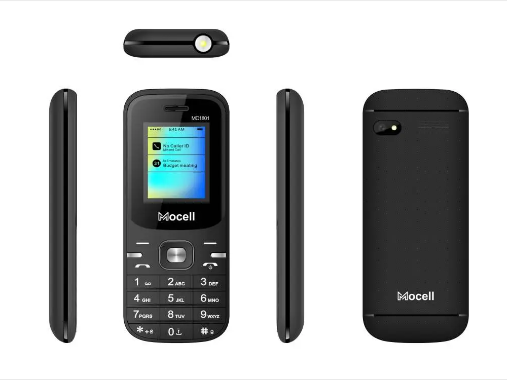 MC1801 mobile phone, MTK6261D motherboard, memory 32+32MB, quad-band, with external amplifier, dual sim and dual standby, 1.77 n