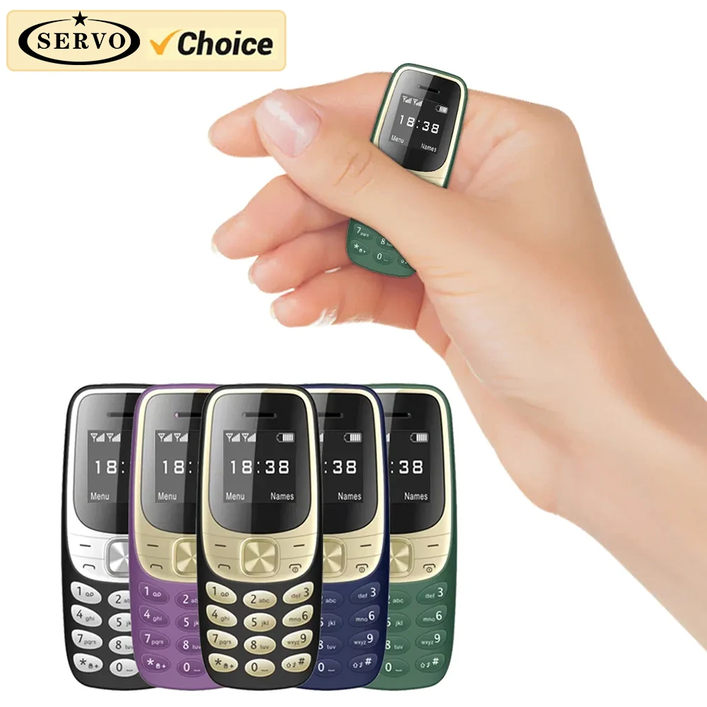 SERVO BM35 Super Mini Mobile Phone Magic Voice Auto Call Recorder Bluetooth Dial Blacklist 2G Small Cellphones Dual SIM Standby